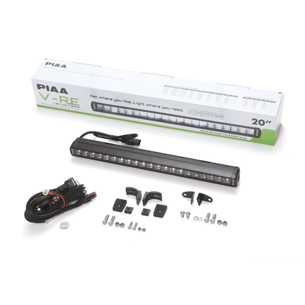 PIAA V-RF20 světelná LED rampa 5800 K / 9250 lm o délce 52,2 cm (20") pro dálkové svícení, 1 kus, homologace ECE / R10 / RoHS