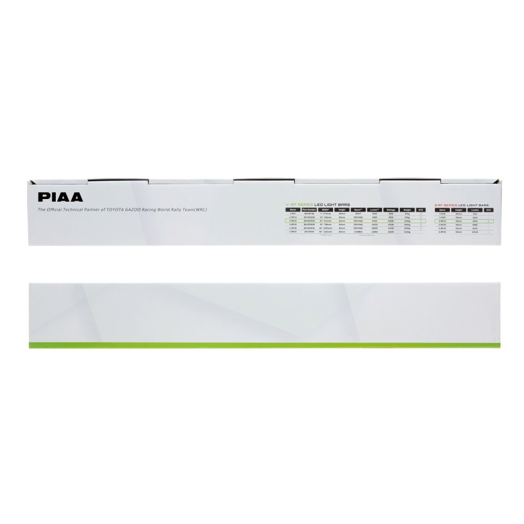 PIAA V-RF20 světelná LED rampa 5800 K / 9250 lm o délce 52,2 cm (20") pro dálkové svícení, 1 kus, homologace ECE / R10 / RoHS