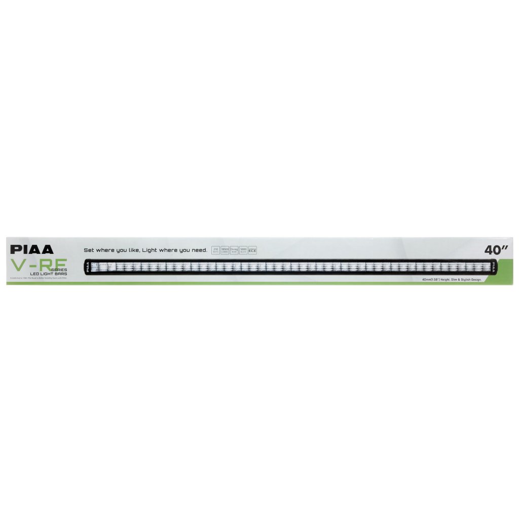 PIAA V-RF40 světelná LED rampa 5800 K / 18500 lm o délce 100,5 cm (40") pro dálkové svícení, 1 kus, homologace ECE / R10 / RoHS