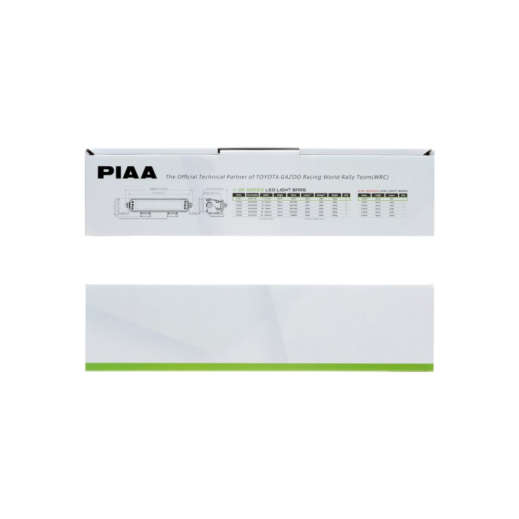 PIAA V-RF7 světelná LED rampa 5800 K / 2650 lm o délce 17,7 cm (7") pro bodové (spot) svícení, 1 kus, homologace ECE / R10 / RoHS