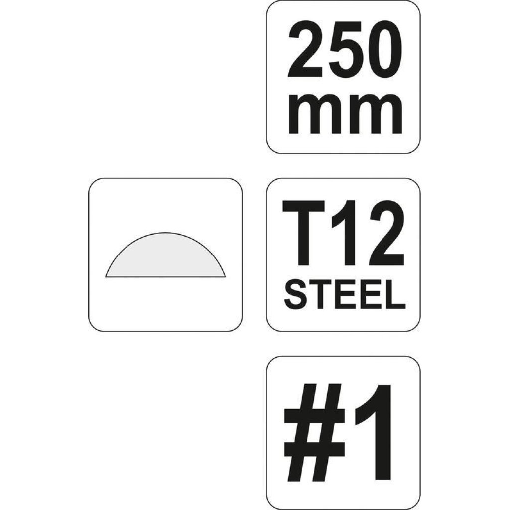 Pilník zámečnický půlkulatý hrubý 250 mm