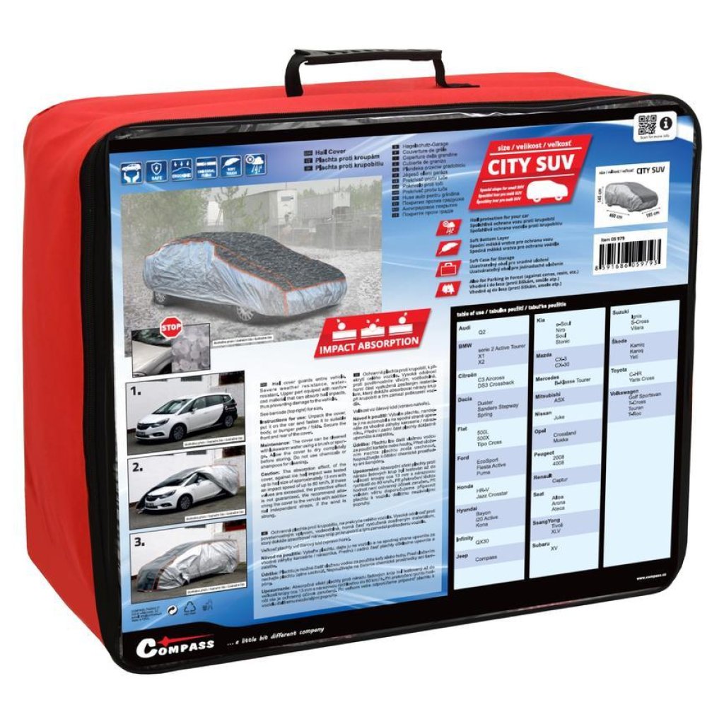 Plachta na auto proti kroupám CITY SUV 460x185x145cm, 05979
