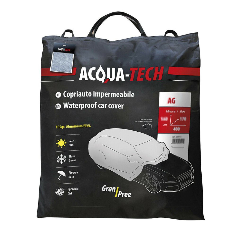 Plachta na auto vodotěsná, vícevrstvá Acqua-tech, 155x185x495 cm, 20145
