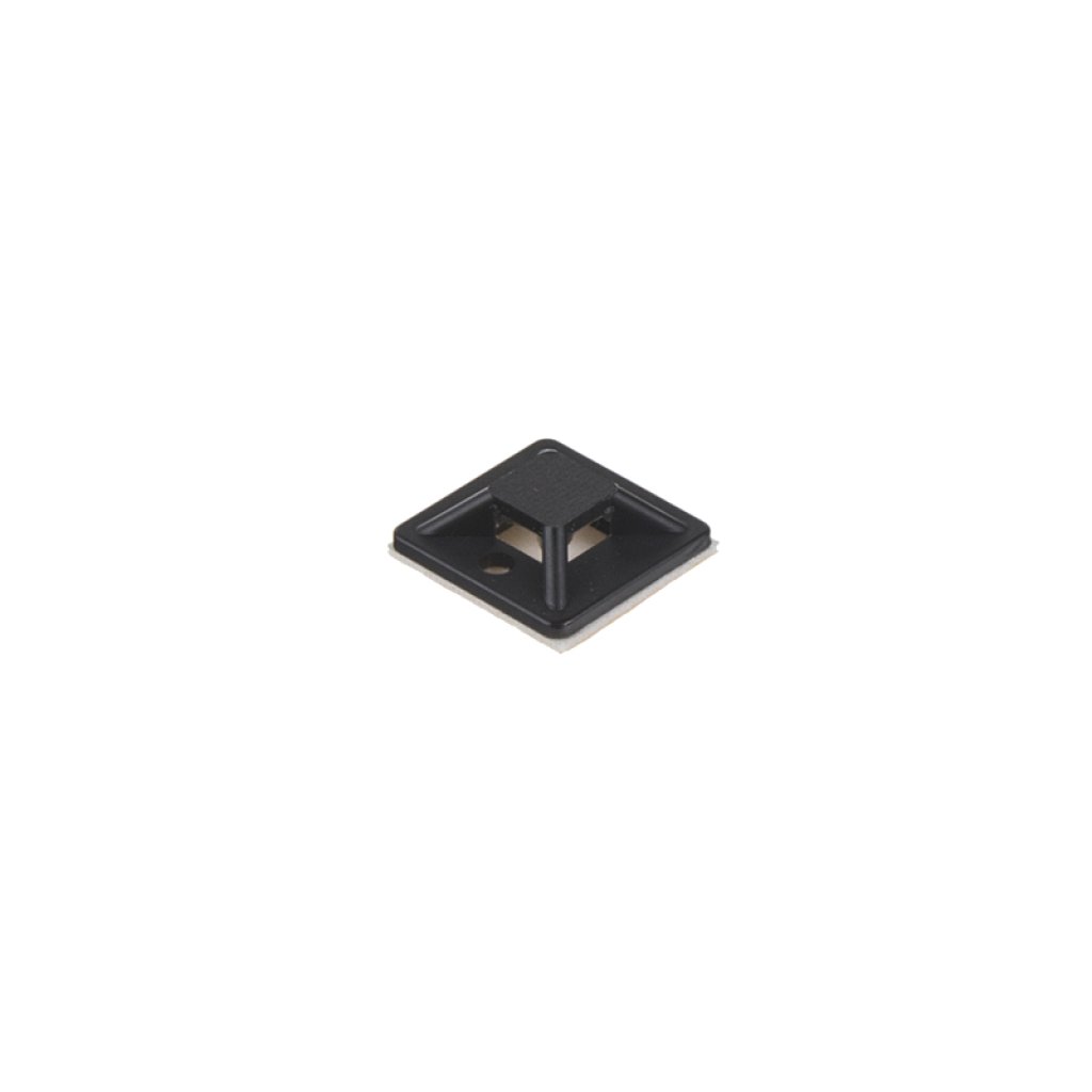 Plastová příchytka čtvercová 18x18mm, 100 ks