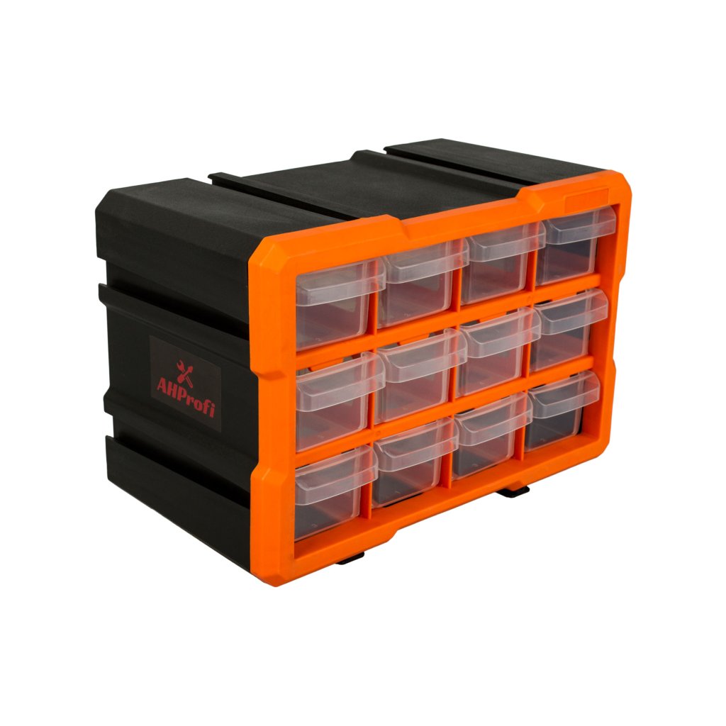Plastový organizér, 12 boxů - MW1812