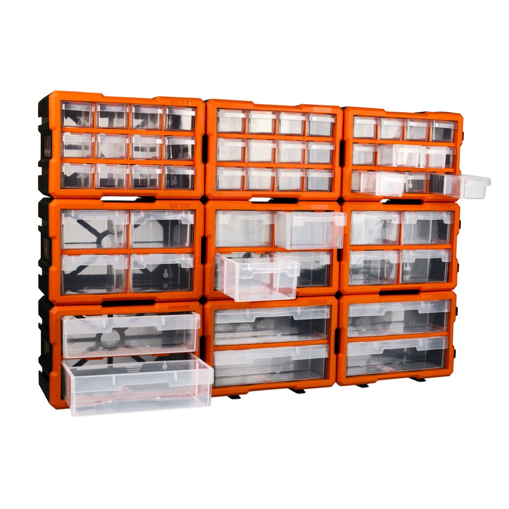 Plastový organizér, 12 boxů - MW1812