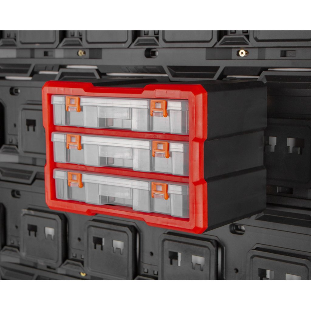 Plastový organizér, 3 boxy - MW7013