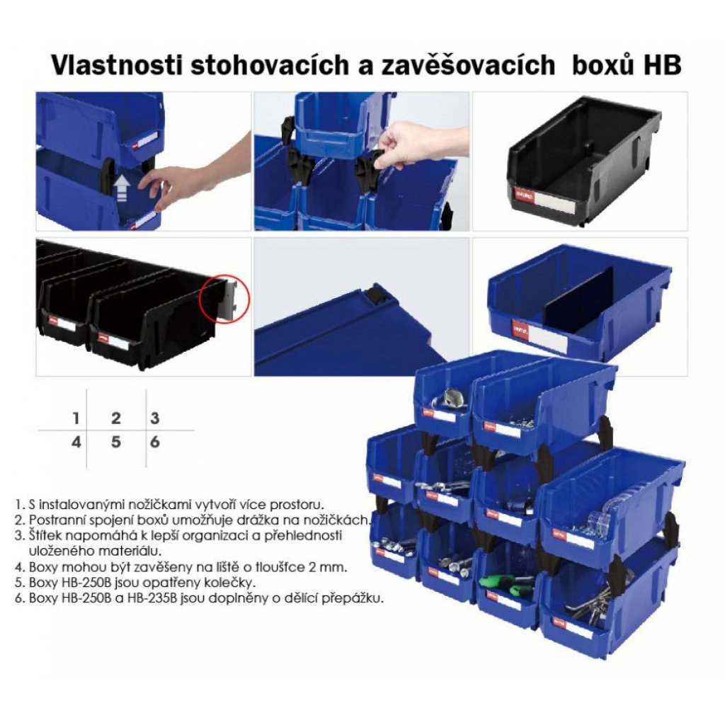 Plastový úložný box HB-220B