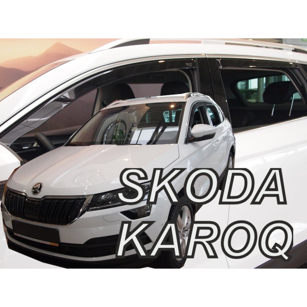 Plexi Škoda Karoq 5dv 2017r přední i zadní (2426)