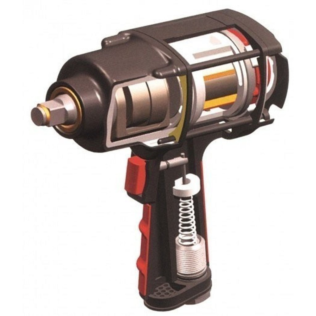 Pneumatický rázový utahovák 1/2", 1356 Nm - YT-0953