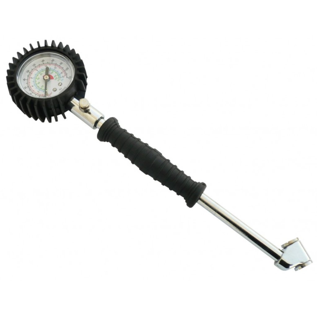 Pneuměřič 15 BAR kovová trubka 15cm, pro nákladní vozidla, otáčecí manometr, 42965