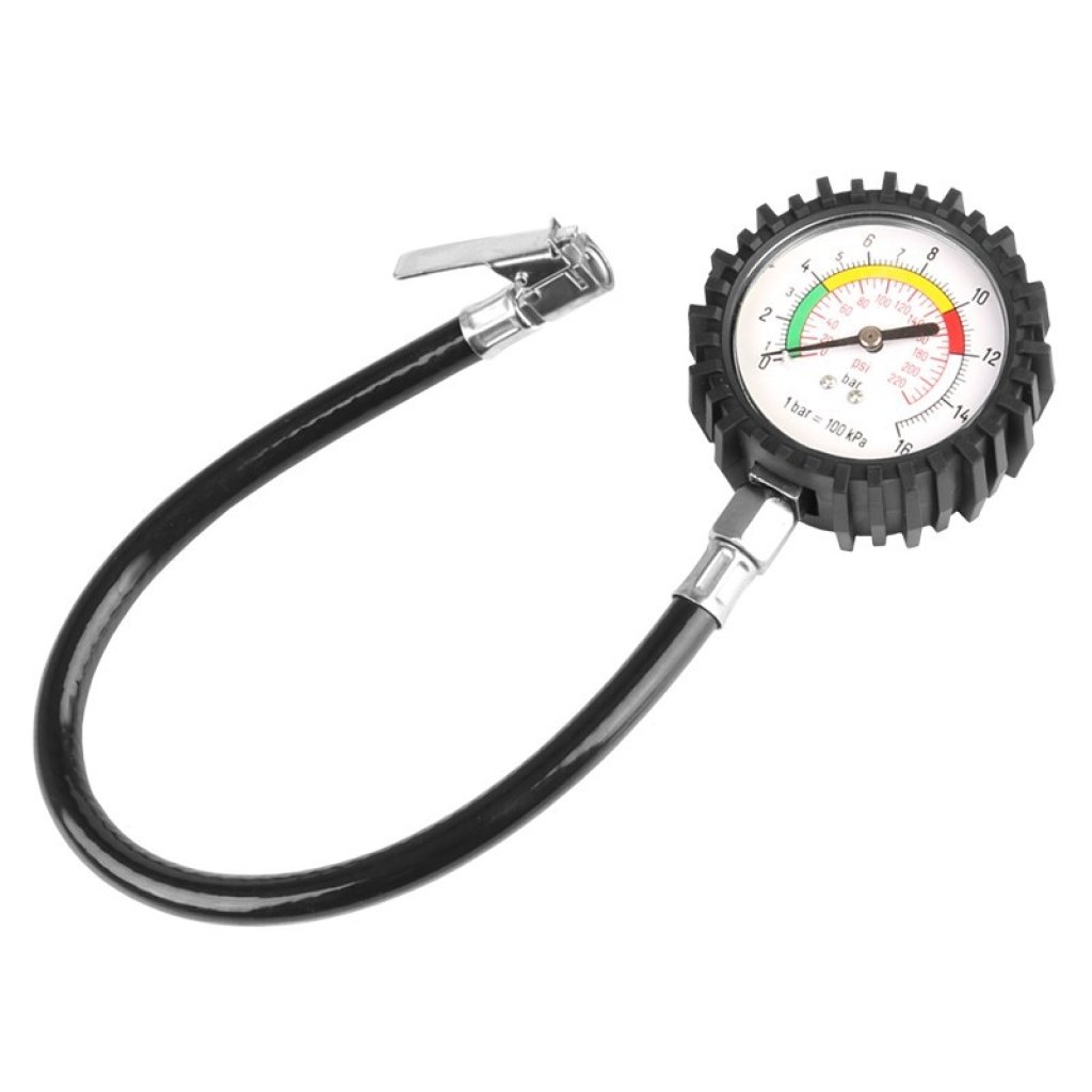 Pneuměřič 16 BAR s flexi hadičkou 50cm, 86494