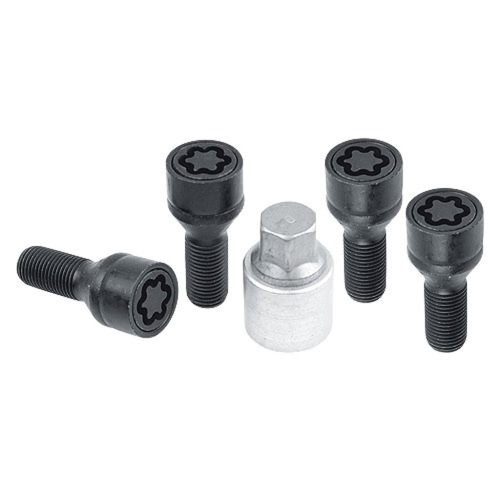 Pojistné šrouby M14x1,25x28 SICUSTAR BVN728 (STARLOCK N1/E BLK) černé kužel, klíč 17