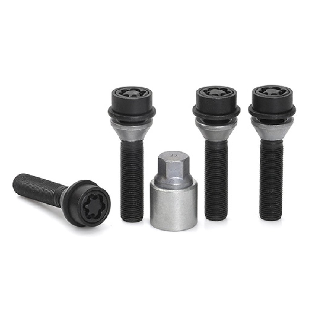 Pojistné šrouby M14x1,25x53 SICUSTAR BVN753VK černé pohyblivý kužel, klíč 17