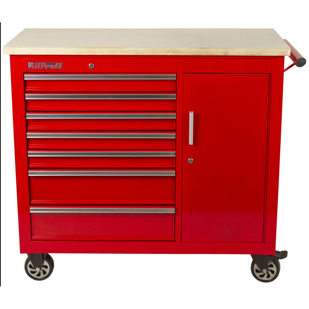 Pojízdný pracovní stůl / skříňka na nářadí s pracovní deskou - TBR-L4407E-X