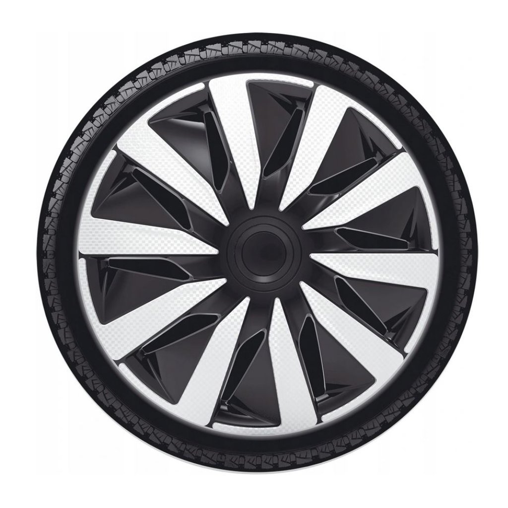 Poklice 14" LAZIO CARBON SILVER BLACK