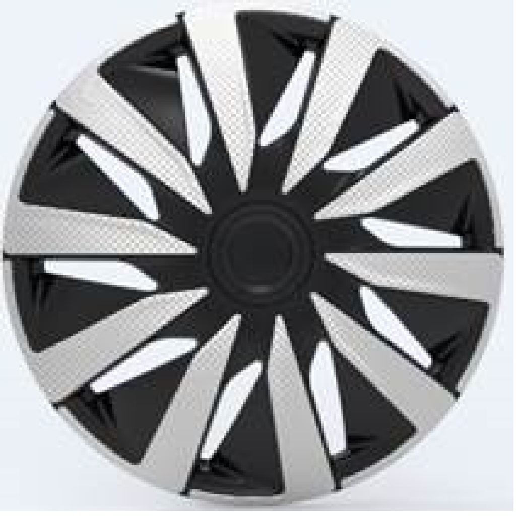 Poklice 14" LAZIO CARBON SILVER BLACK