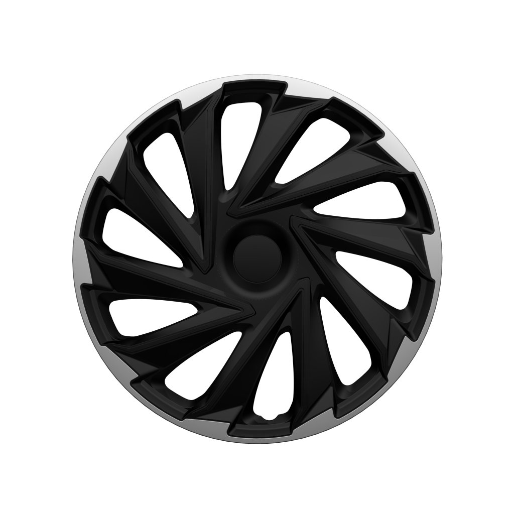 Poklice 14" MISANO BLACK SILVER