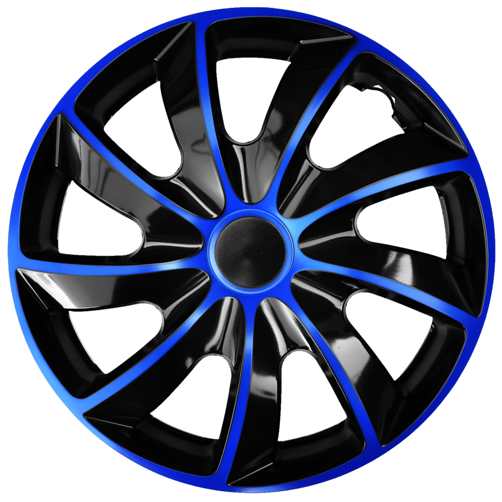 Poklice 14" QUAD BICOLOR BLACK/BLUE