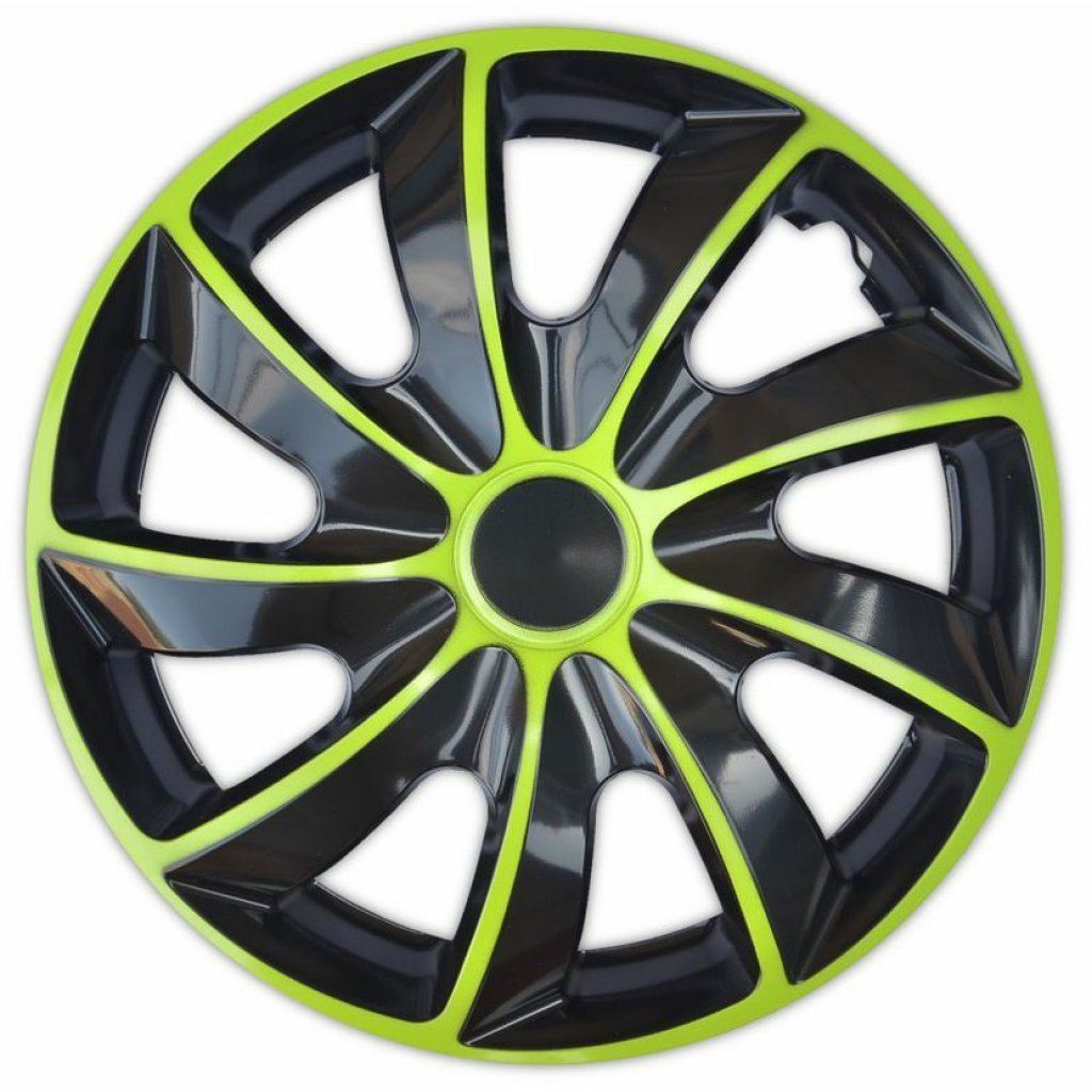 Poklice 14" QUAD BICOLOR BLACK/GREEN