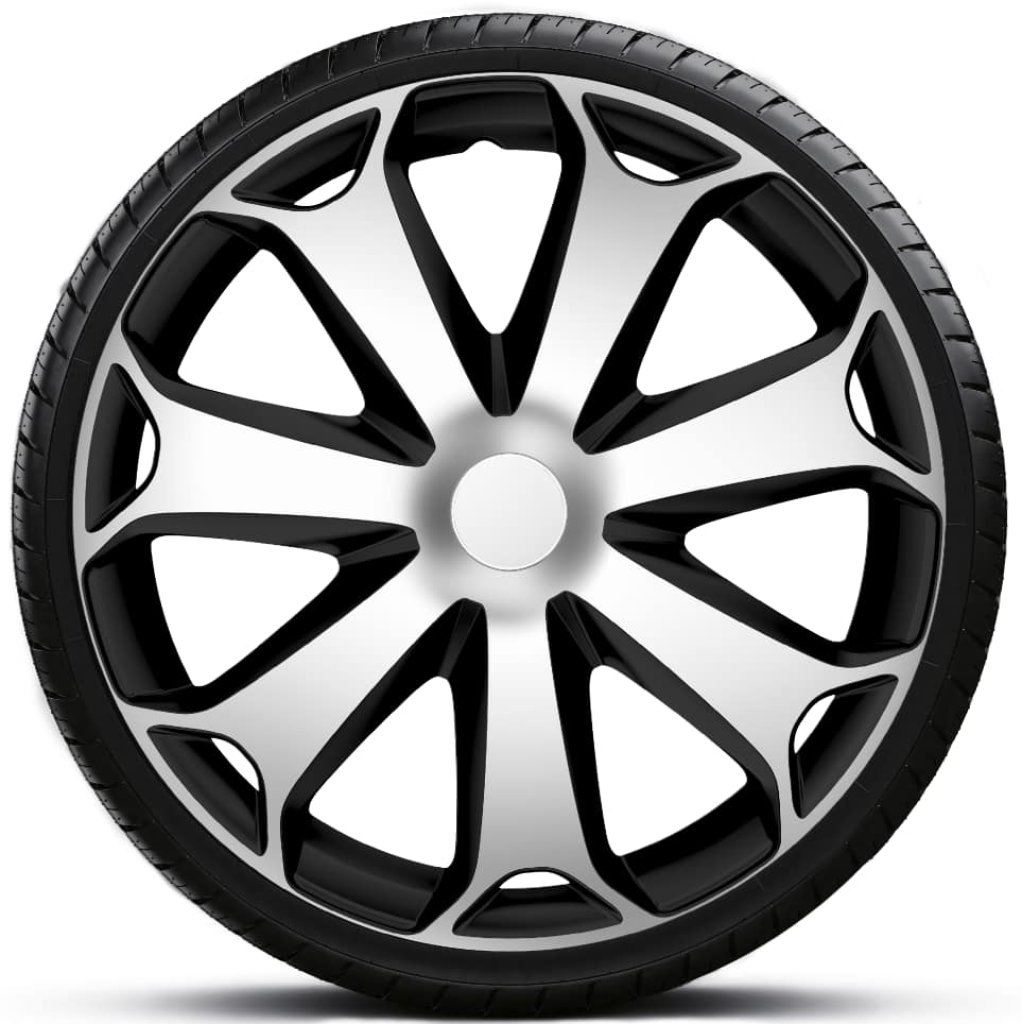 Poklice 15" MEGA SILVER/BLACK