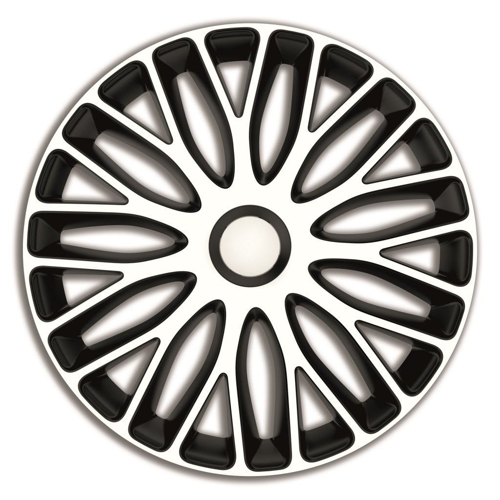 Poklice 15" MUGELLO WHITE BLACK