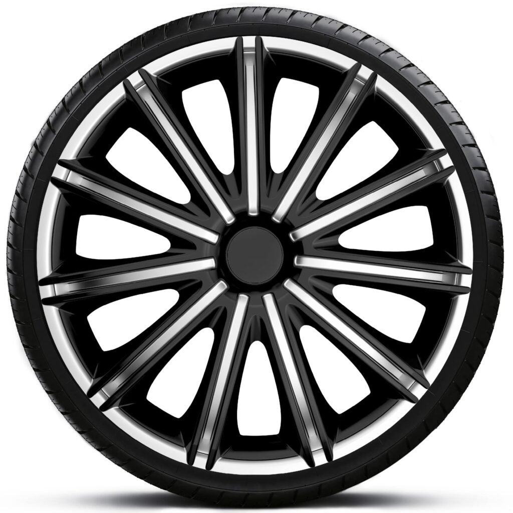Poklice 15" NERO SILVER BLACK