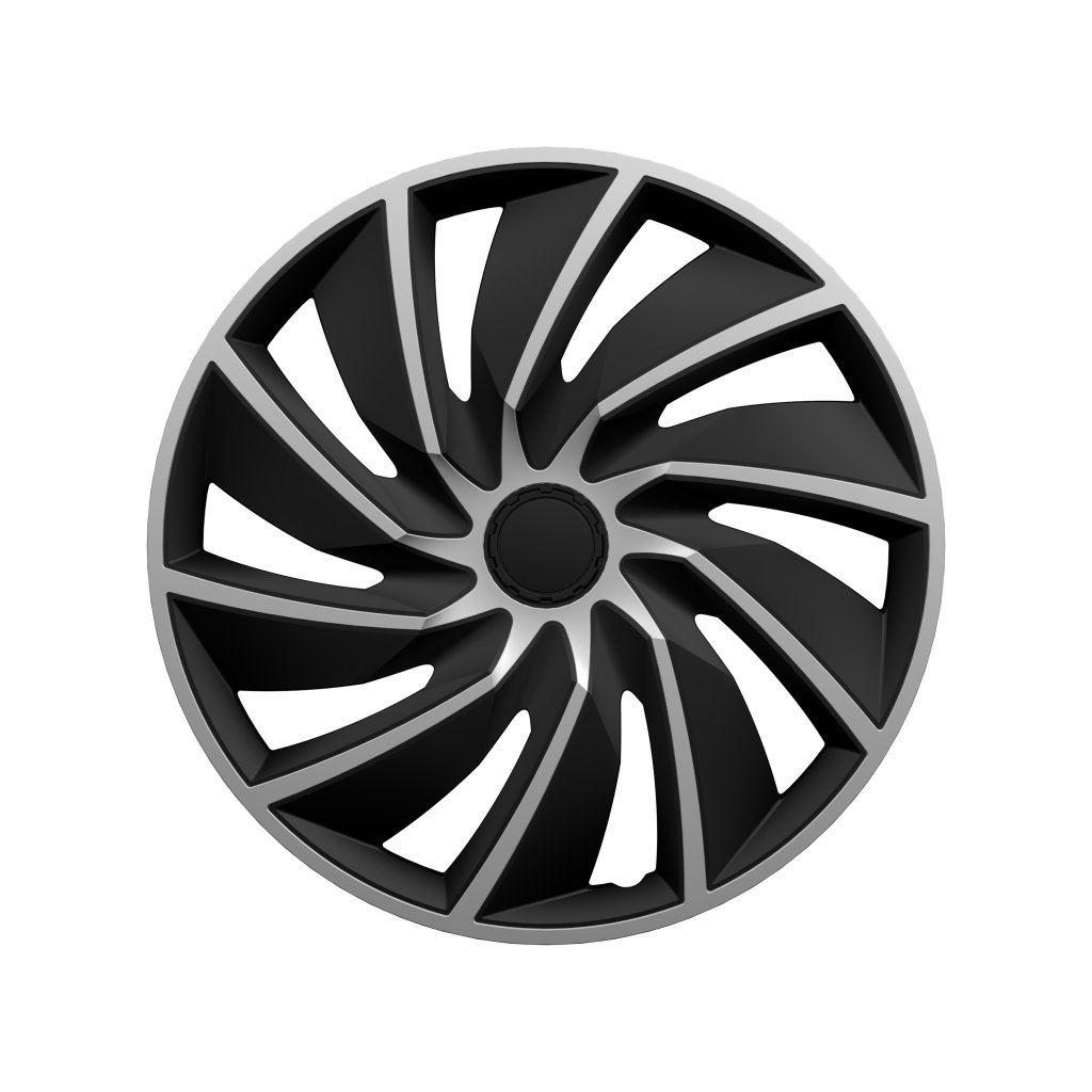 Poklice 15" TURBO SILVER BLACK