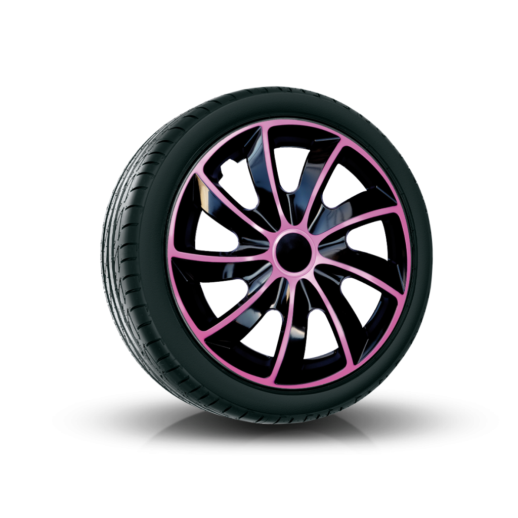 Poklice 16" QUAD BICOLOR BLACK/PINK