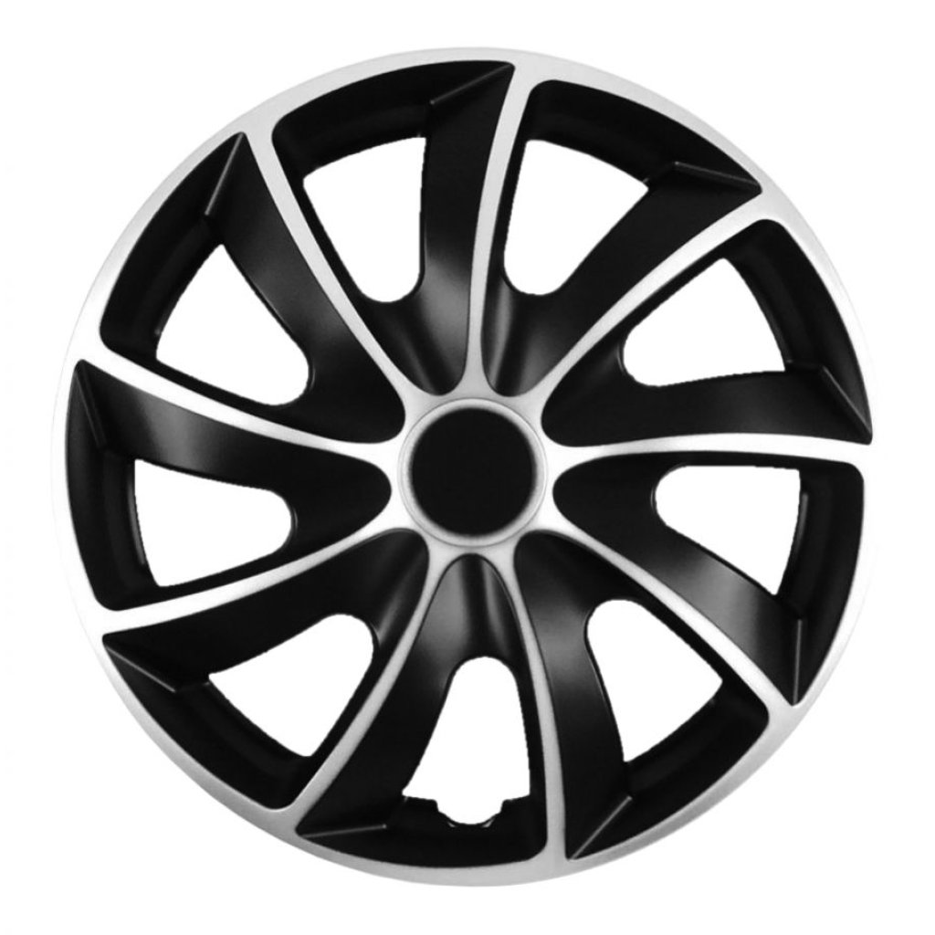 Poklice 16" QUAD BICOLOR BLACK/SILVER