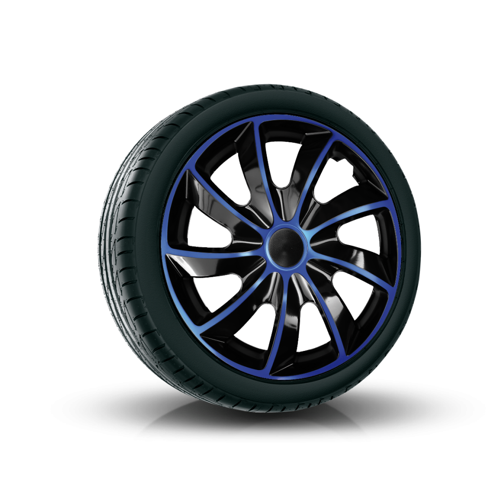Poklice 17" QUAD BICOLOR BLACK/BLUE