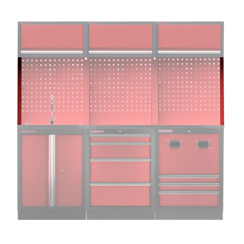 Postranní lišta k PROFI RED děrované závěsné desce 32,5 x 1420 x 30 mm - RWGB1375A