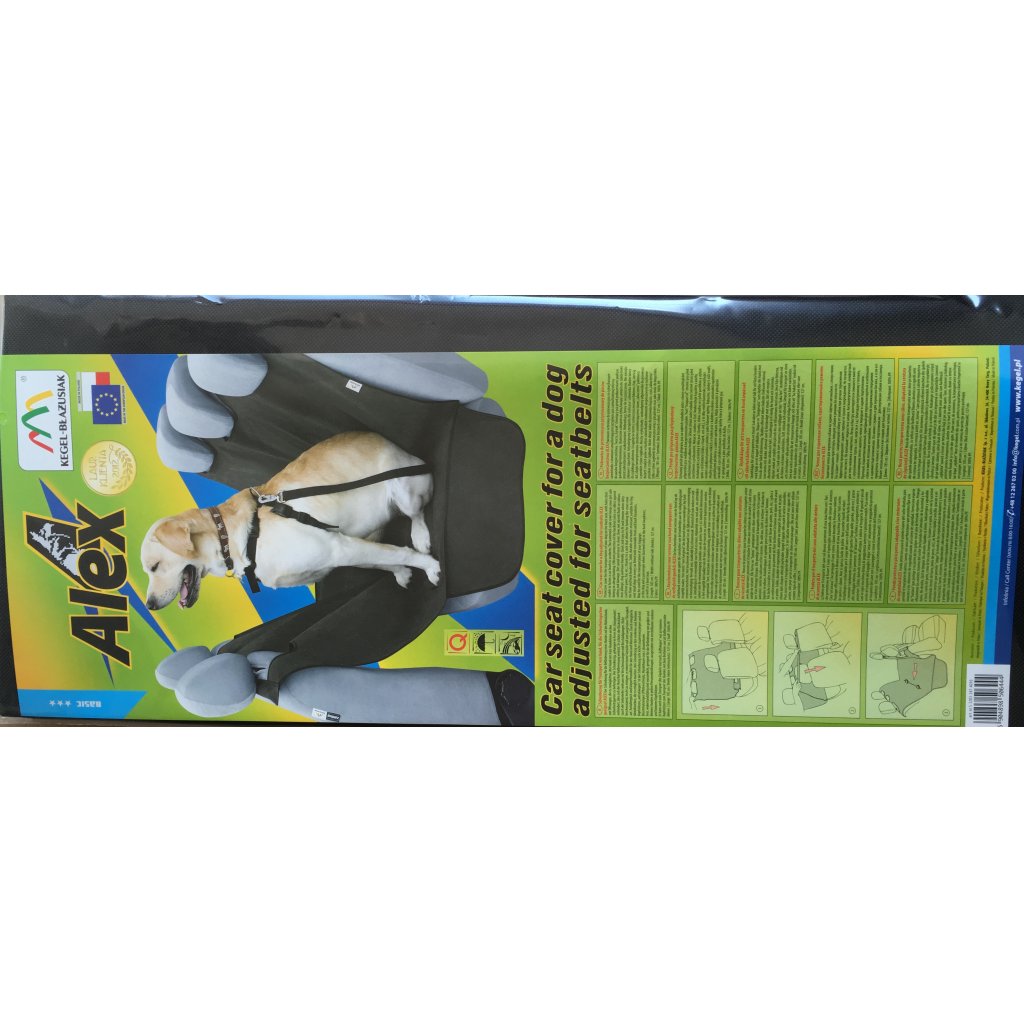 Potah na sedadla pro psa přizpůsobůsobený pro bezpečnostní pásy ALEX 5-3203-247-4010