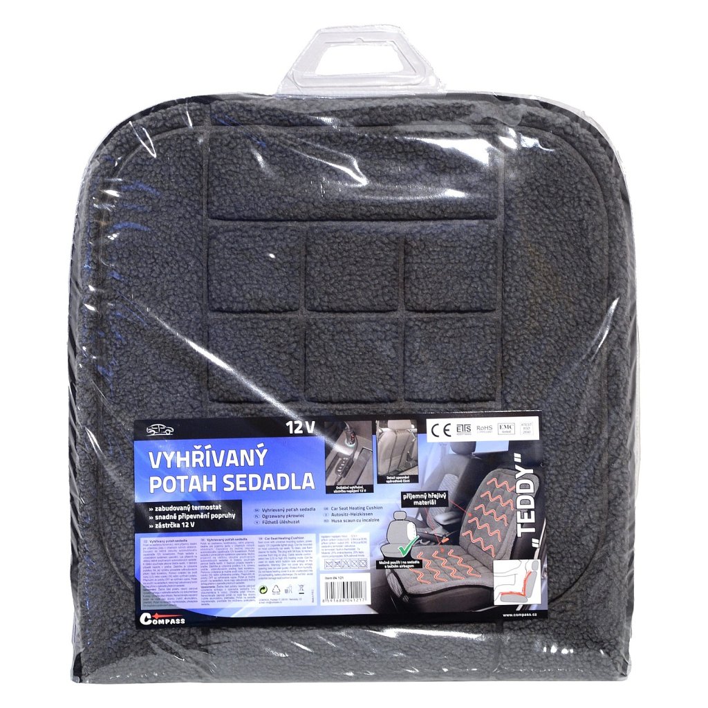 Potah sedadla vyhřívaný 12V TEDDY, 04121
