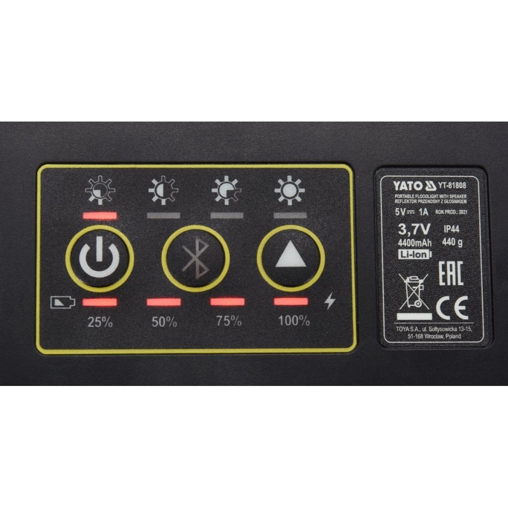 Pracovní lampa s reproduktorem 2 x 15 W - YT-81808