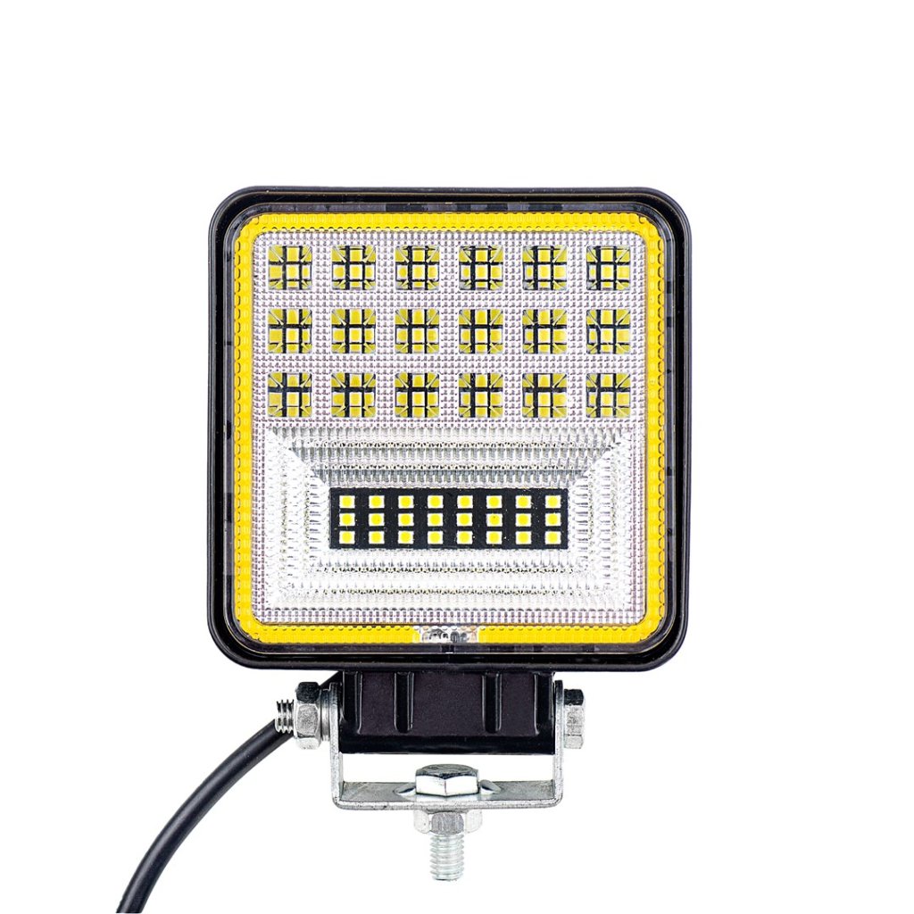 Pracovní světlo hranaté 12-24V, 42x1W HP LED, WLE46