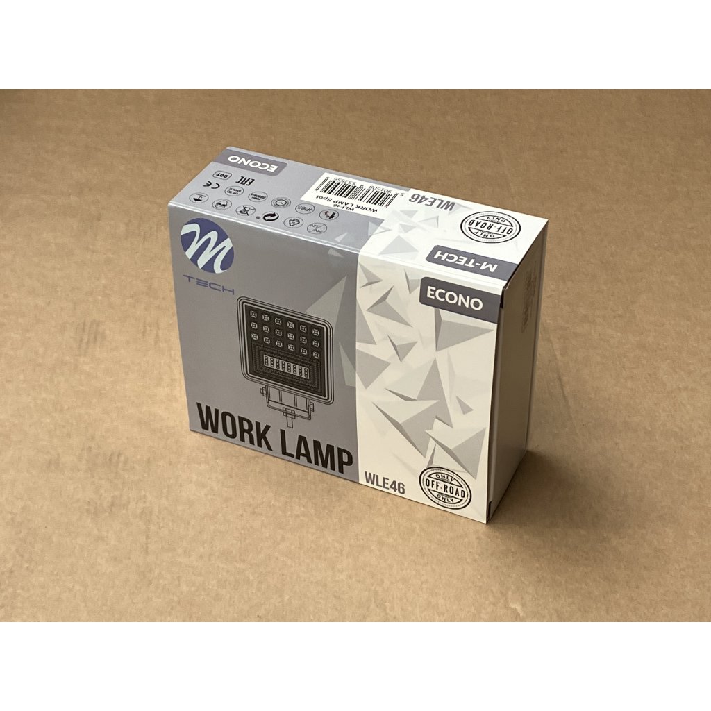 Pracovní světlo hranaté 12-24V, 42x1W HP LED, WLE46