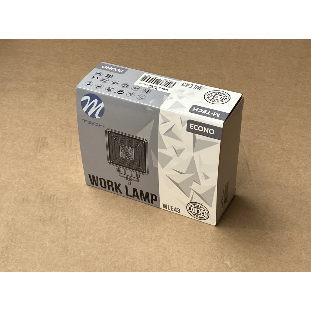 Pracovní světlo hranaté 12-24V, 49x1W HP LED, WLE43, 55257