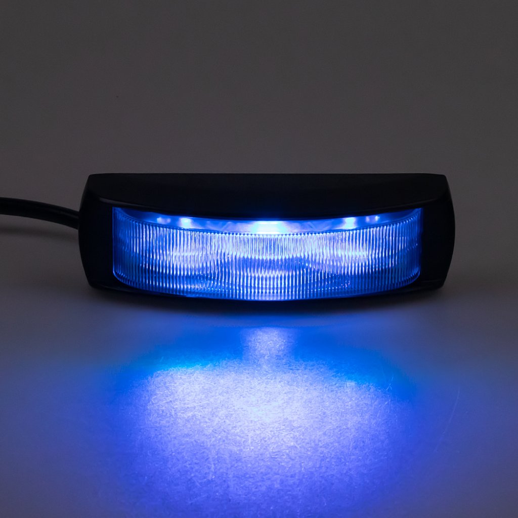 PREDATOR 4x3W LED, 12-24V, modrý, ECE R65