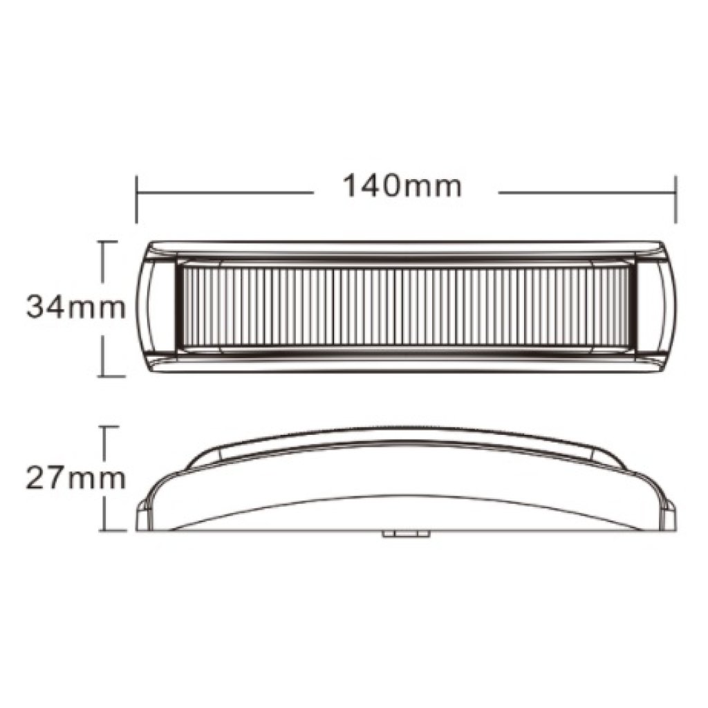 PREDATOR 6x3W LED, 12-24V, modrý, ECE R65