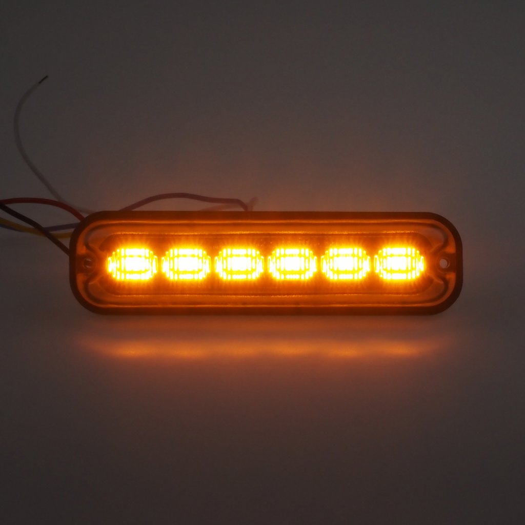 PREDATOR 6x4W LED, 12-24V, oranžový, ECE R65