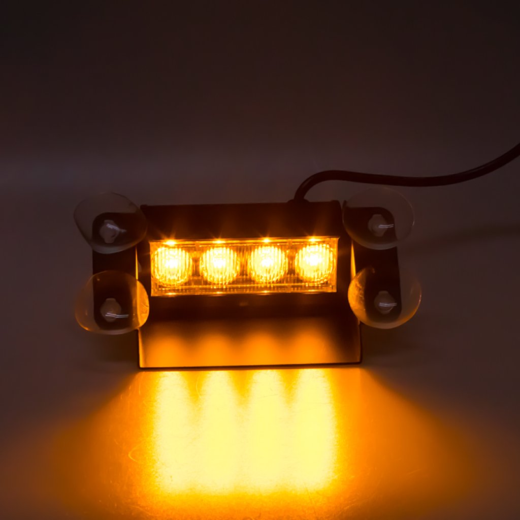 PREDATOR LED vnitřní, 4x3W, 12-24V, oranžový, 145mm