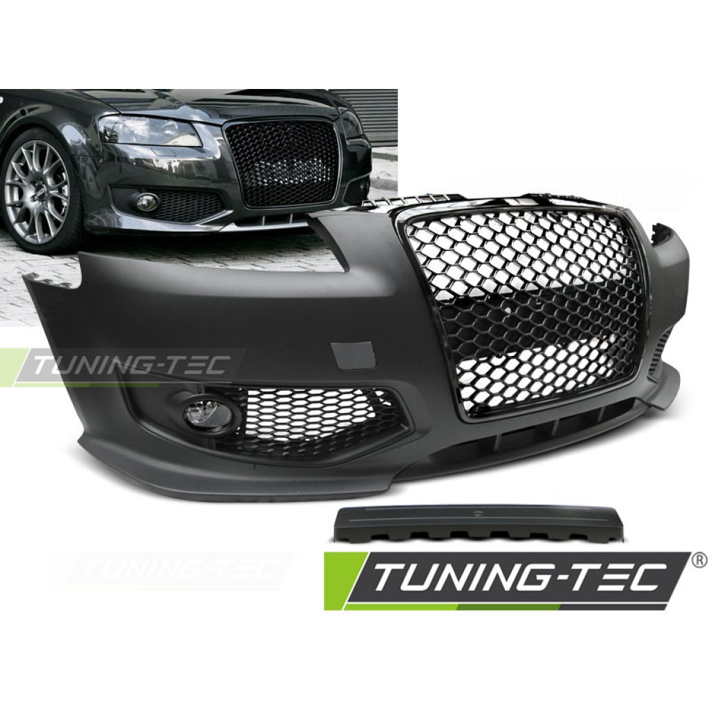 Přední nárazník AUDI A3 8P 05-08 RS style černá lesklá