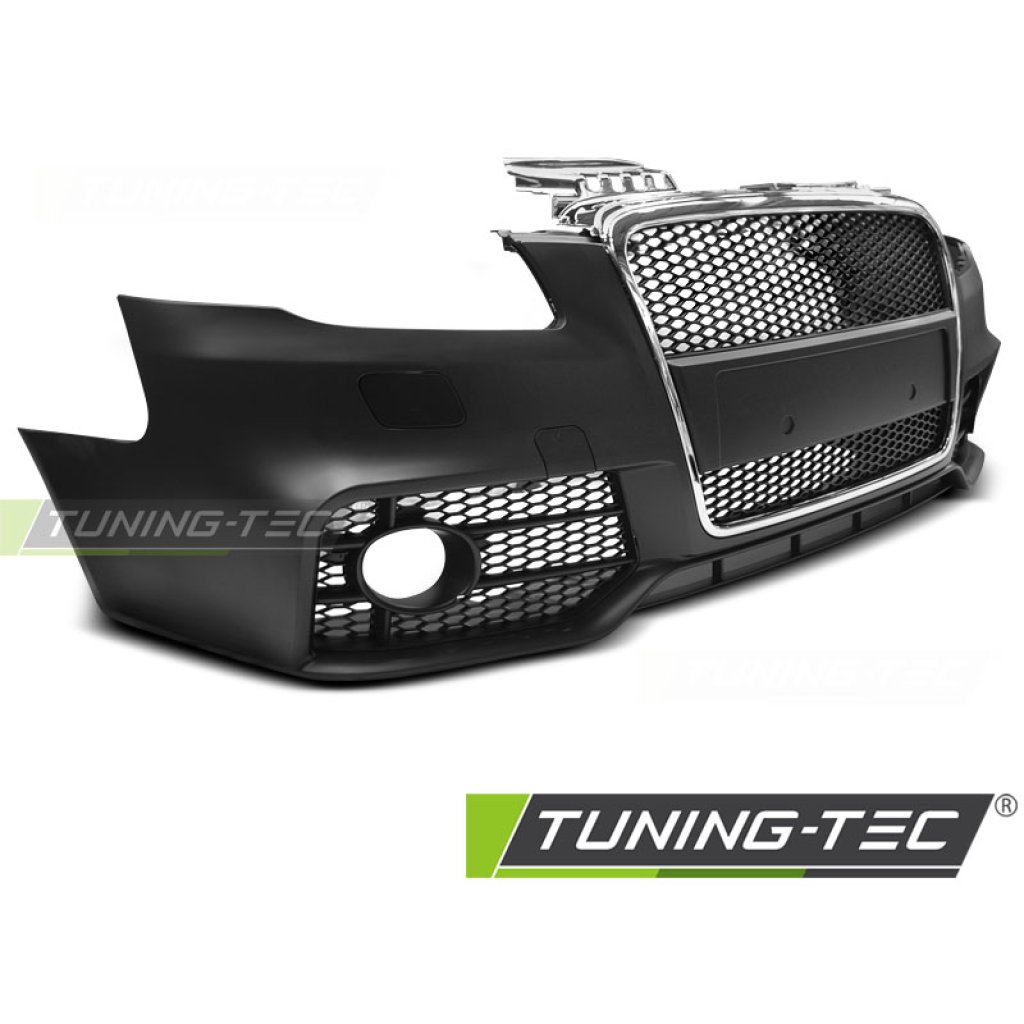 Přední nárazník AUDI A4 B7 04-08 RS style chrom černá