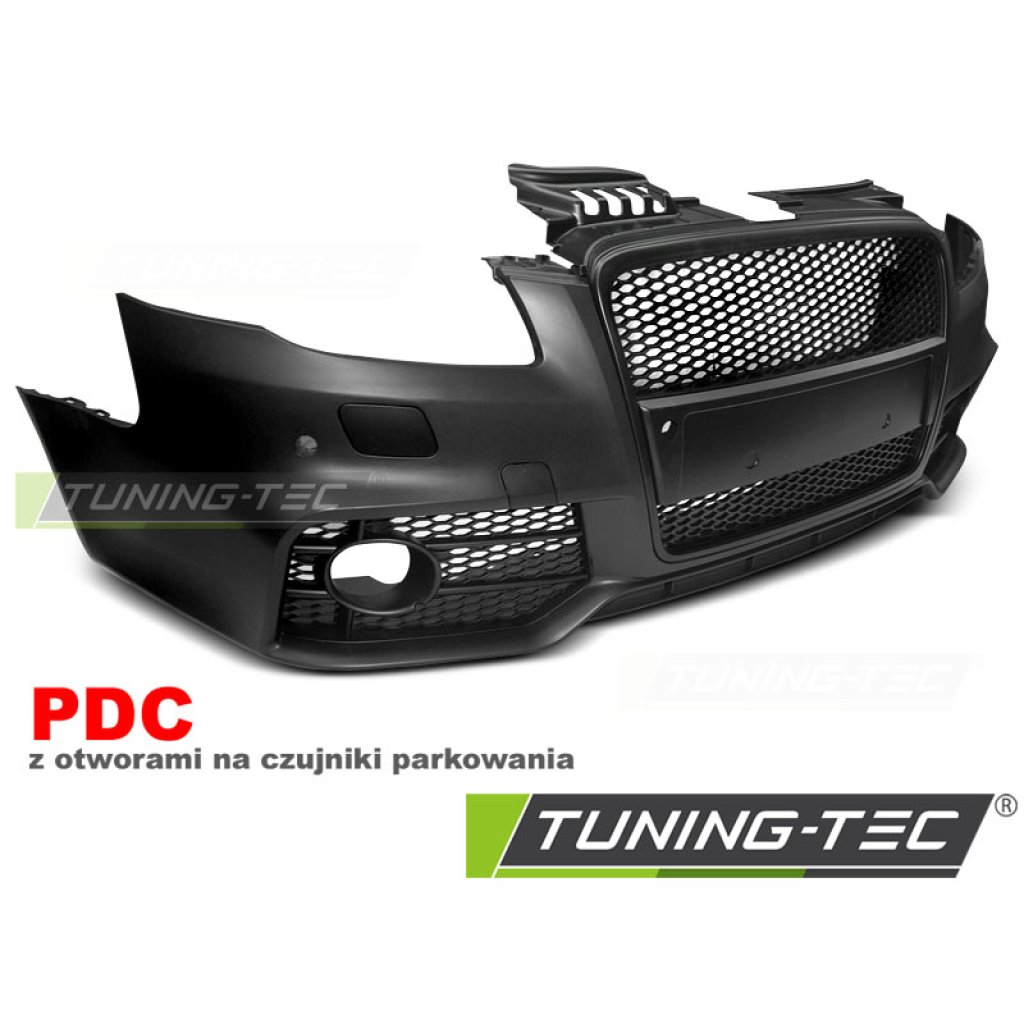 Přední nárazník AUDI A4 B7 04-08 RS style matt černá PDC