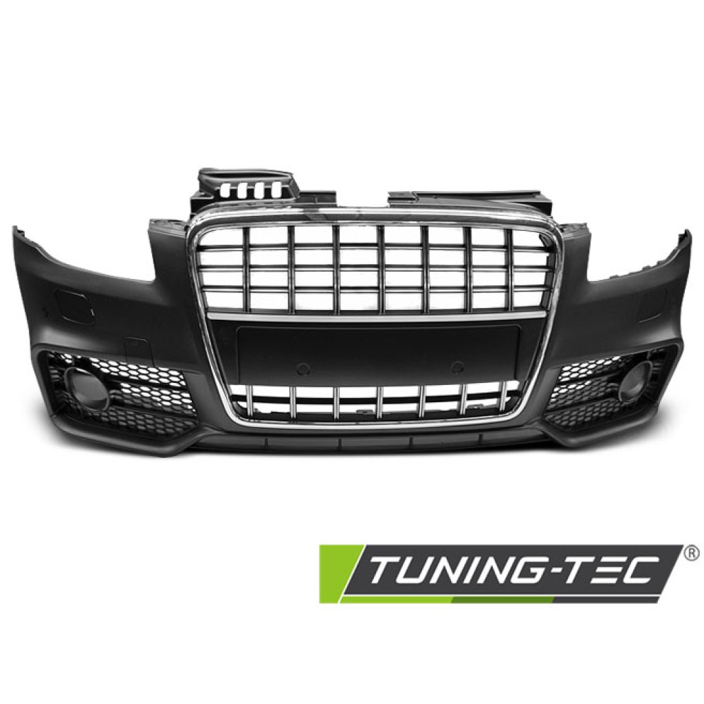 Přední nárazník AUDI A4 B7 04-08 S-LINE chrom černá