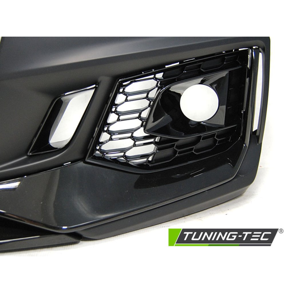 Přední nárazník AUDI A4 B9 15-19 RS4 style černá lesklá PDC