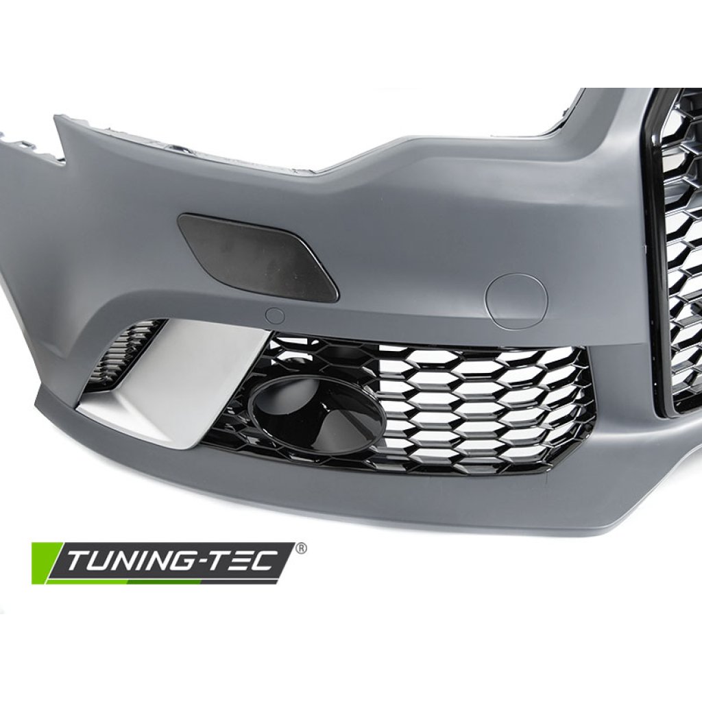 Přední nárazník pro AUDI A6 C7 14-18 RS style s maskou v černém lesku
