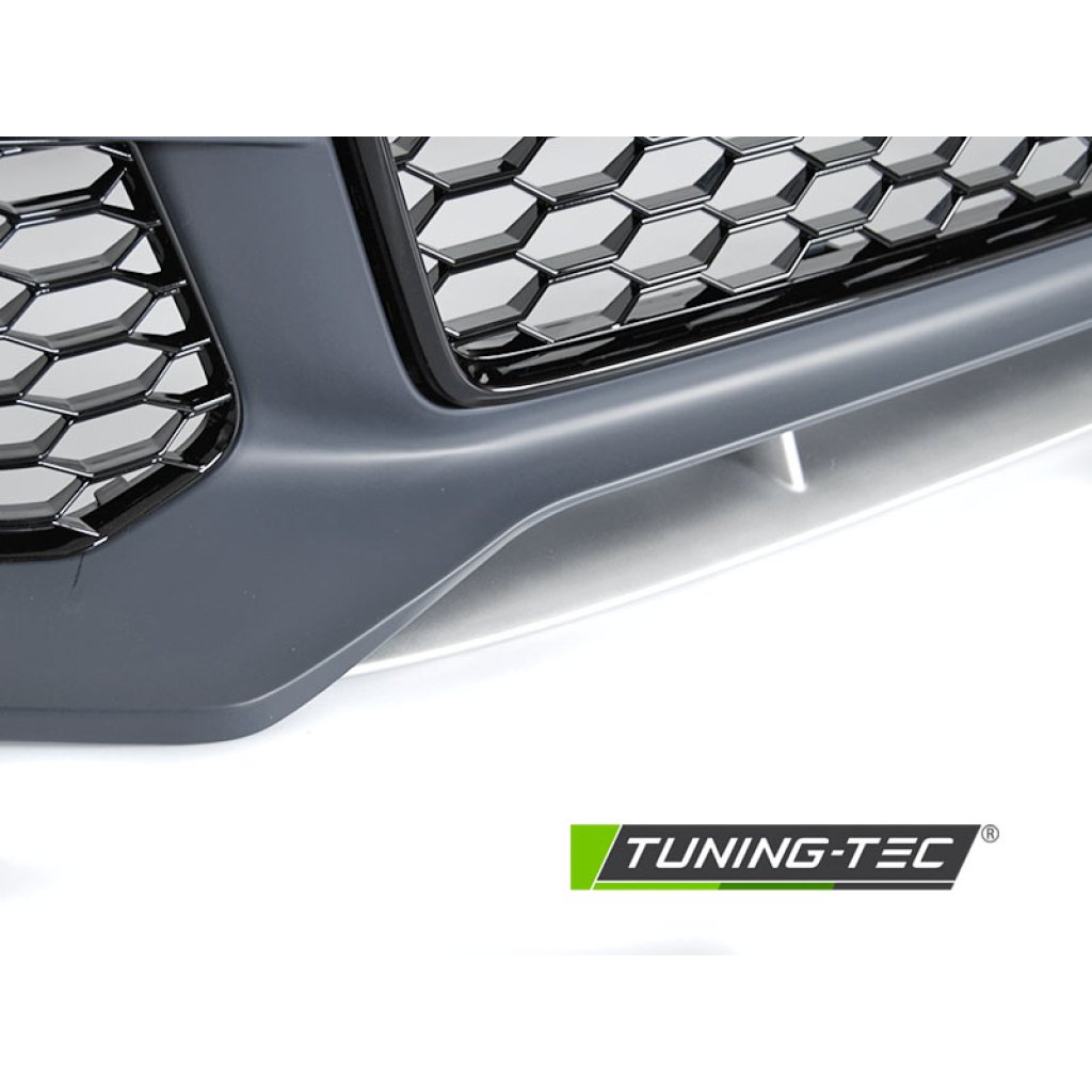 Přední nárazník pro AUDI A6 C7 14-18 RS style s maskou v černém lesku