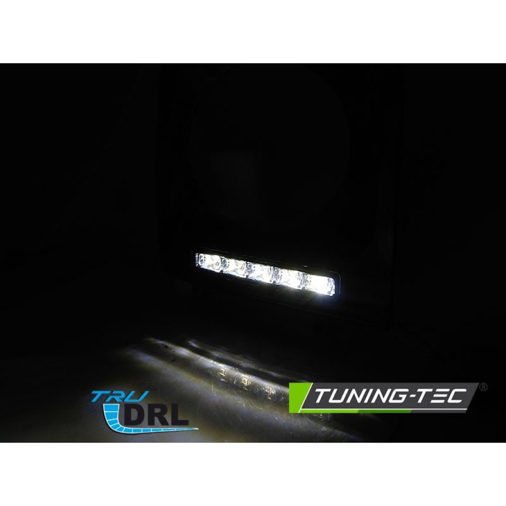 Přední rámek světel s LED denními světly a LED blinkrem Mercedes-Benz G W461/W463 01-12 černé